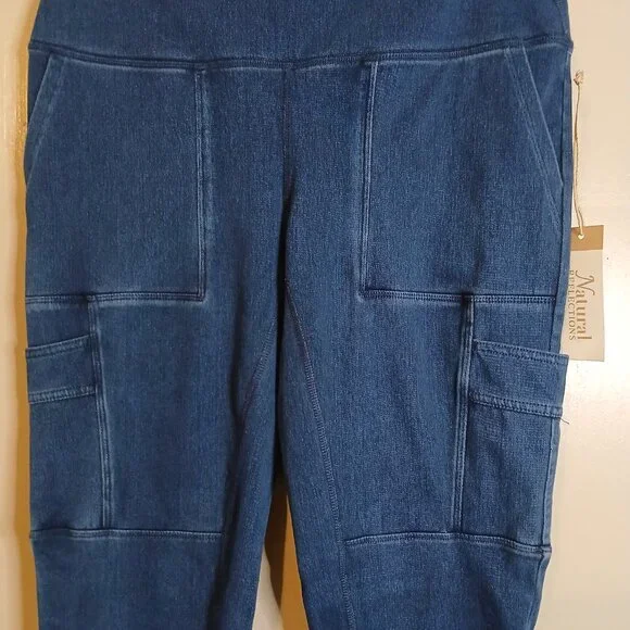 NWT Natural Reflection Women's Medium Utility Leggings in Blue (0381J3) - Picture 3 of 10
